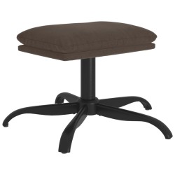 vidaXL Reposapiés tela de microfibra gris oscuro 60x60x36 cm