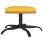 vidaXL Reposapiés tela y cuero sintético amarillo mostaza 60x60x36 cm vidaXL Reposapiés tela y cuero sintético amarillo mostaza 60x60x36 cm