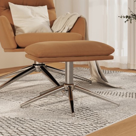 vidaXL Reposapiés tela de microfibra gris taupe 60x60x35 cm