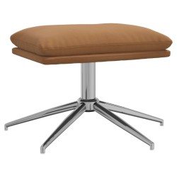 vidaXL Reposapiés tela de microfibra gris taupe 60x60x35 cm