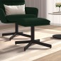 vidaXL Reposapiés de terciopelo verde oscuro 60x60x36 cm vidaXL Reposapiés de terciopelo verde oscuro 60x60x36 cm
