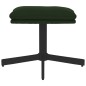 vidaXL Reposapiés de terciopelo verde oscuro 60x60x36 cm vidaXL Reposapiés de terciopelo verde oscuro 60x60x36 cm
