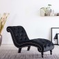 vidaXL Diván de terciopelo negro vidaXL Diván de terciopelo negro