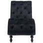 vidaXL Diván de terciopelo negro vidaXL Diván de terciopelo negro