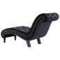 vidaXL Diván de terciopelo negro vidaXL Diván de terciopelo negro