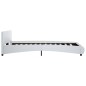vidaXL Estructura de cama de cuero sintético blanco 140x200 cm vidaXL Estructura de cama de cuero sintético blanco 140x200 cm