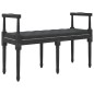 vidaXL Banco de terciopelo negro 110x40x70 cm vidaXL Banco de terciopelo negro 110x40x70 cm