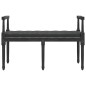 vidaXL Banco de terciopelo negro 110x40x70 cm vidaXL Banco de terciopelo negro 110x40x70 cm