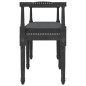 vidaXL Banco de terciopelo negro 110x40x70 cm vidaXL Banco de terciopelo negro 110x40x70 cm
