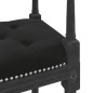 vidaXL Banco de terciopelo negro 110x40x70 cm vidaXL Banco de terciopelo negro 110x40x70 cm