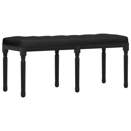 vidaXL Banco de terciopelo negro 110x40x49 cm