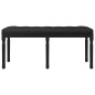 vidaXL Banco de terciopelo negro 110x40x49 cm vidaXL Banco de terciopelo negro 110x40x49 cm