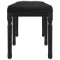 vidaXL Banco de terciopelo negro 110x40x49 cm vidaXL Banco de terciopelo negro 110x40x49 cm