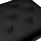 vidaXL Banco de terciopelo negro 110x40x49 cm vidaXL Banco de terciopelo negro 110x40x49 cm