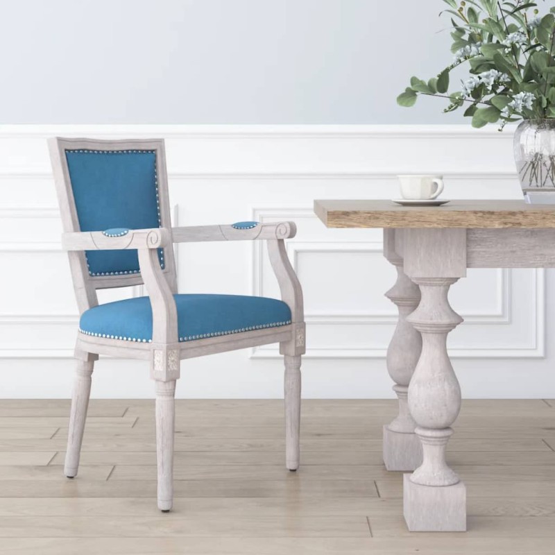 vidaXL Silla de comedor terciopelo azul vidaXL Silla de comedor terciopelo azul