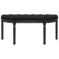 vidaXL Banco de terciopelo negro 110,5x45x49 cm vidaXL Banco de terciopelo negro 110,5x45x49 cm