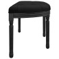 vidaXL Banco de terciopelo negro 110,5x45x49 cm vidaXL Banco de terciopelo negro 110,5x45x49 cm