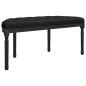 vidaXL Banco de terciopelo negro 110,5x45x49 cm vidaXL Banco de terciopelo negro 110,5x45x49 cm