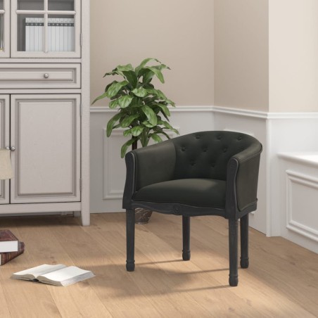 vidaXL Silla de comedor terciopelo negro