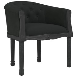 vidaXL Silla de comedor terciopelo negro