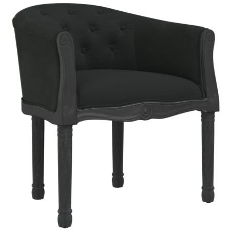 vidaXL Silla de comedor terciopelo negro