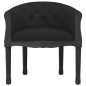 vidaXL Silla de comedor terciopelo negro
