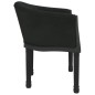 vidaXL Silla de comedor terciopelo negro