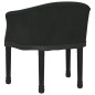 vidaXL Silla de comedor terciopelo negro