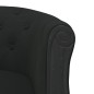 vidaXL Silla de comedor terciopelo negro