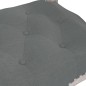 vidaXL Banco de tela gris oscuro 110x45x60 cm vidaXL Banco de tela gris oscuro 110x45x60 cm