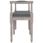 vidaXL Banco de tela gris oscuro 110x40x70 cm vidaXL Banco de tela gris oscuro 110x40x70 cm