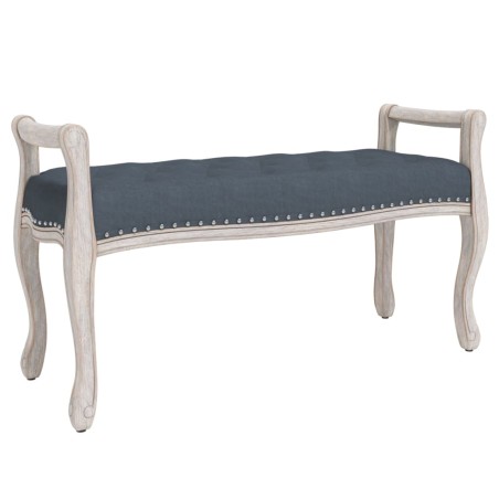 vidaXL Banco de terciopelo gris oscuro 110x45x60 cm