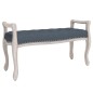 vidaXL Banco de terciopelo gris oscuro 110x45x60 cm vidaXL Banco de terciopelo gris oscuro 110x45x60 cm