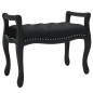 vidaXL Banco de terciopelo negro 80x45x60 cm