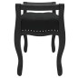 vidaXL Banco de terciopelo negro 80x45x60 cm