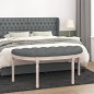 vidaXL Banco de tela gris oscuro 110,5x45x49 cm vidaXL Banco de tela gris oscuro 110,5x45x49 cm