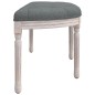 vidaXL Banco de tela gris oscuro 110,5x45x49 cm vidaXL Banco de tela gris oscuro 110,5x45x49 cm
