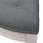 vidaXL Banco de tela gris oscuro 110,5x45x49 cm vidaXL Banco de tela gris oscuro 110,5x45x49 cm