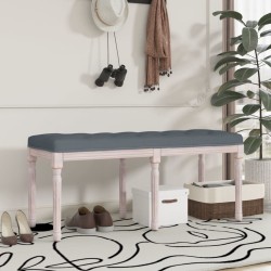vidaXL Banco de terciopelo gris oscuro 110x40x49 cm