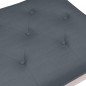 vidaXL Banco de terciopelo gris oscuro 110x40x49 cm