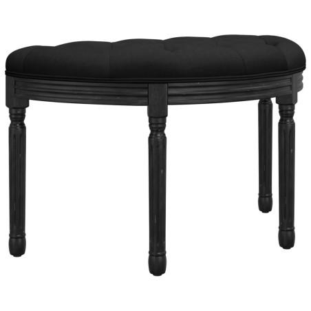 vidaXL Banco de terciopelo negro 81,5x41x49 cm