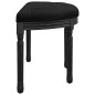 vidaXL Banco de terciopelo negro 81,5x41x49 cm