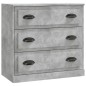 vidaXL Aparador de madera contrachapada gris hormigón 70x35,5x67,5 cm vidaXL Aparador de madera contrachapada gris hormigón 70x35,5x67,5 cm