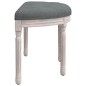 vidaXL Banco de tela gris oscuro 81,5x41x49 cm