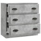 vidaXL Aparador de madera contrachapada gris hormigón 70x35,5x67,5 cm vidaXL Aparador de madera contrachapada gris hormigón 70x35,5x67,5 cm