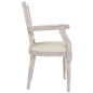 vidaXL Silla de comedor de lino beige