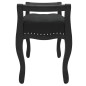 vidaXL Banco de terciopelo negro 110x45x60 cm