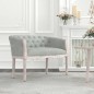 vidaXL Banco de terciopelo gris claro 98x56x69 cm vidaXL Banco de terciopelo gris claro 98x56x69 cm