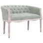 vidaXL Banco de terciopelo gris claro 98x56x69 cm vidaXL Banco de terciopelo gris claro 98x56x69 cm