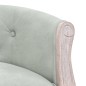 vidaXL Banco de terciopelo gris claro 98x56x69 cm vidaXL Banco de terciopelo gris claro 98x56x69 cm